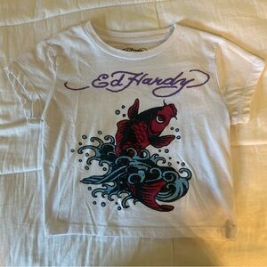 Ed Hardy Fish and Waves Tee